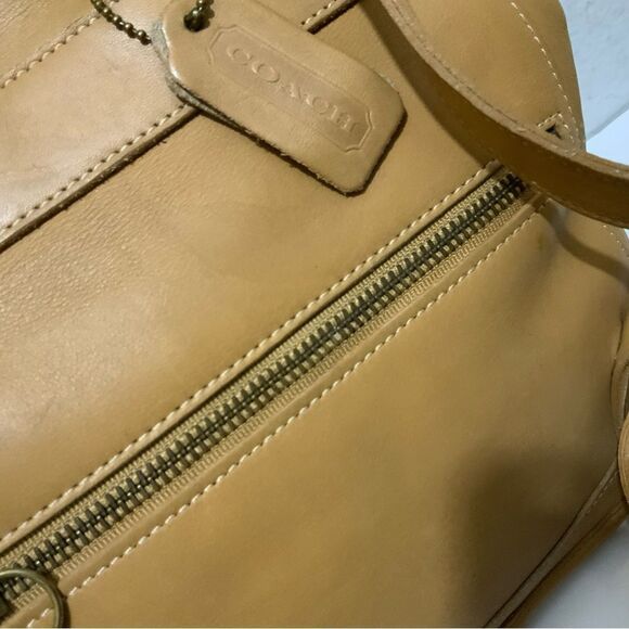 Coach 9315 Rare Vintage Natural Tan Saddle Leather Backpack main image 11